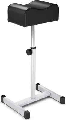 Produktbild von GOPLUS Pediküre Hocker, Maniküre Fußhocker von 45-65 cm höhenverstellbar, Beinauflage Beinstütze für Nagelpflege, Salon & Spa, Schwarz
