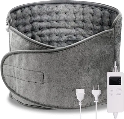 Produktbild von Heizkissen Elektrisch für Bauch und Rücken, Heizgürtel mit 6 Temperaturstufen Abschaltautomatik, Wärmegürtel mit verstellbarem Band
