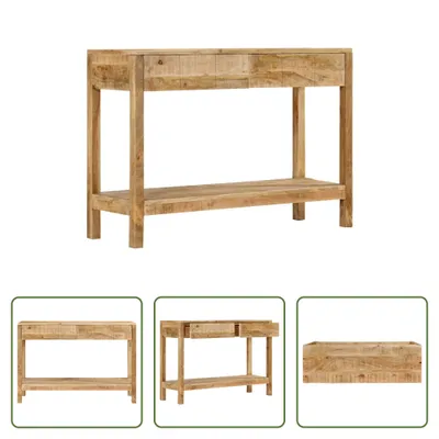 Immagine prodotto di The Living Store Consolle con 2 cassetti 110x35x75 cm in legno massiccio di mango