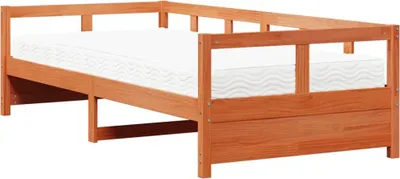 Zdjęcie produktu dla VidaXL 3321049, sofa rozkładana, Biały, Drewno sosnowe, 2075 mm, 870 mm, 560 mm