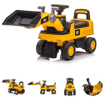 Produktbild von Chipolino Rutschfahrzeug CAT Loader Radlader Hupe, Staufach, Baggerschaufel gelb