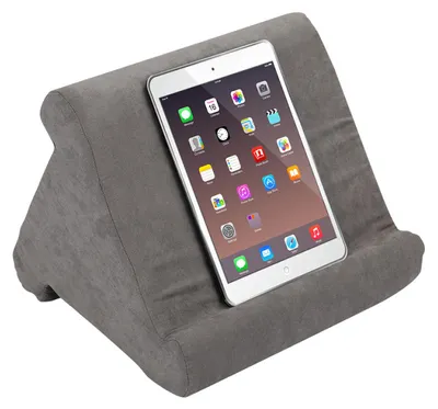 Produktbild von Orange Esel – Tablet-Kissen – Grau