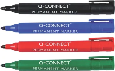 Productafbeelding van Q-Connect® KF26045, permanente stift, ca. 2 mm, zwart