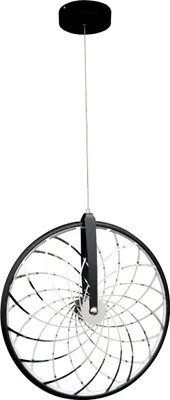Obrázek produktu pro LED závěsné svítidlo BICYKL, černé s chromovými prvky, 16 W, teplá bílá, 1300 lm, kov, rozměry: 180 × 16 × 52 cm, IP20, Polux