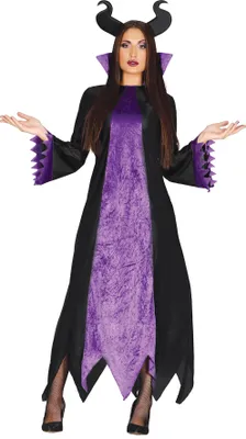 A woman is modeling a costume.