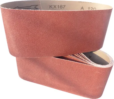 Produktbild von 10 x Schleifbänder 100mm x 560mm Körnung P60 Schleifband Gewebebänder Bandschleifer Schleifpapier Gewebeband BOHRFUX