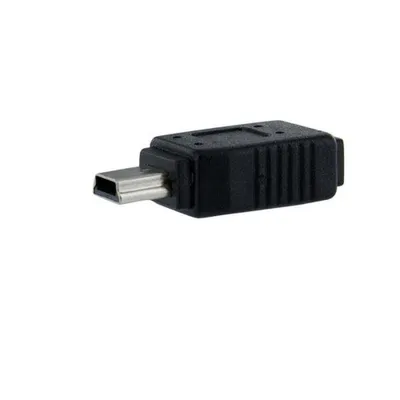 Produktbild von StarTech.com Micro USB auf Mini USB 2.0 Adapter - Bu/St, USB Mini-B, USB Micro-B, Schwarz