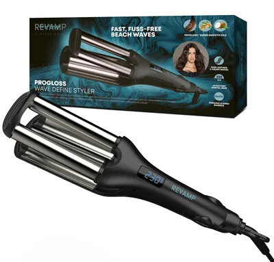 Immagine prodotto di Revamp Progloss Wave Define Styler professionale, con tecnologia ionica, cilindro riscaldato