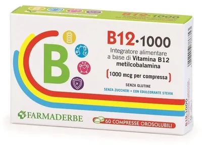 Immagine prodotto di B12 1000 60 Compresse Orosolubili Da 0,2 G