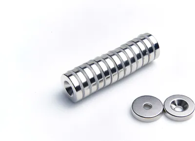 Produktbild von Neodym Magnete Ringmagnete  18x(9,5x4,5)x4  mm N38 1 Stück für Schrauben, Extrem stark, Magnettafeln, Kühlschränke, Whiteboards, DIY