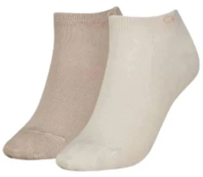 Zdjęcie produktu dla Skarpety damskie Calvin Klein 701218772 beżowe 2 PACK