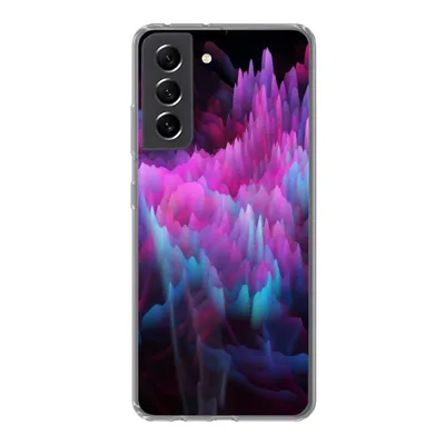 Produktbild von MuchoWow® Handyhülle Schutzhülle Hülle für Samsung Galaxy S21 FE Rauch - Farbe - Abstrakt Silikon Softcase Handy Hülle - Mobiltelefonhülle