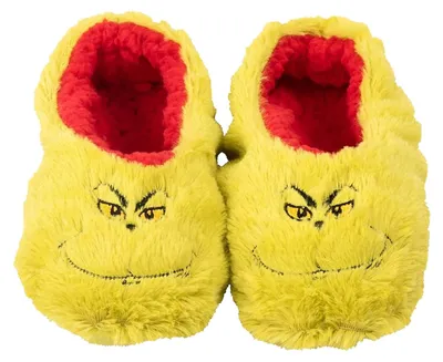 Produktbild von United Labels Grinch Hausschuhe Plüsch für Damen, Grün, 35-38, Pantoffeln Winter