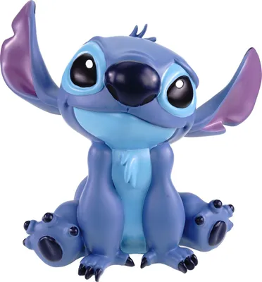 Produktbild von Gartenfigur Stitch XL Disney's frecher Lilo & Stitch Alien zum Verlieben Sitzend