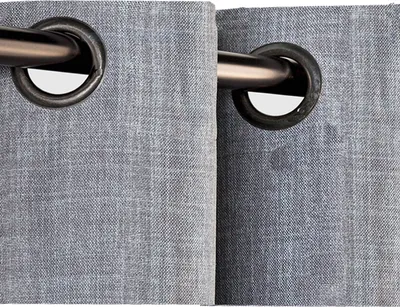 Produktbild von JEMIDI Vorhang blickdicht 140x245cm - Gardine mit Ösen Anbringung - Ösenschal Dekoschal Leinen Optik - 100% Polyester für Wohnzimmer Schlafzimmer