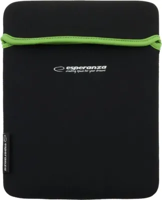 Image de Esperanza Sac Néoprène Pour Tablette 9,7" Et172G Noir/Vert