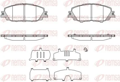 Produktbild von REMSA Bremsbeläge Satz Vorne Bremsklötze für TOYOTA Corolla XII Kombi (E210) 1870.00