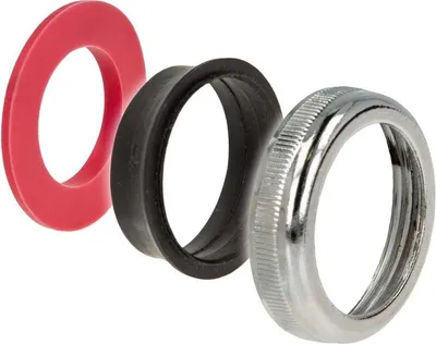 Produktbild von tecuro Rändelmutter - Verbindungsmutter-Set für 1 1/4 Zoll Waschtisch-Siphons