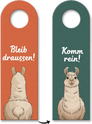 Produktbild von Lama Türhänger Bleib draußen Komm rein