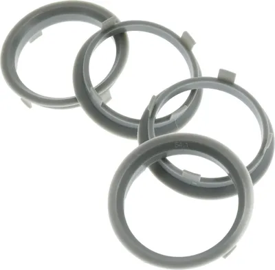 Produktbild von 4X Zentrierringe 76,0 x 57,1 mm Hellgrau Felgen Ringe kompatibel mit Dezent AEZ Dotz EnzoToyota Mazda u.a.