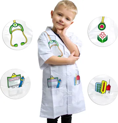 Produktbild von WOOPIE Arztschürzen-Outfit Kleidung für Kinder bis ca. 120 cm