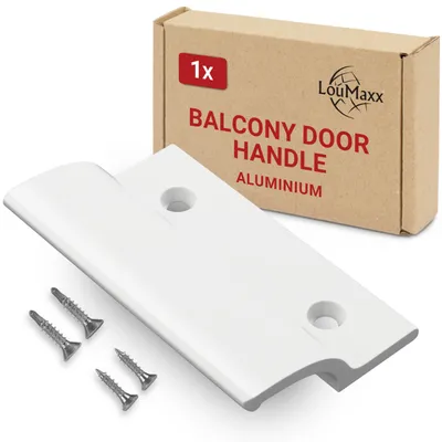 Immagine prodotto di Maniglia per porta balcone - Maniglia esterna - Alluminio massiccio - Bianco