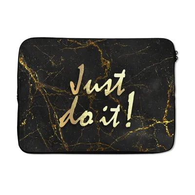 Produktbild von MuchoWow® Laptop Hülle 13 Zoll Zitat - Motivation - Marmor Laptoptasche - Laptophülle - Sleeve - Rundumschutz