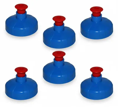 Produktbild von 6x Push-Pull Deckel, Trinkdeckel passend für Kavodrink Tritan und Polycarbonatflaschen