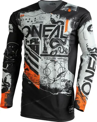 Produktbild von O'NEAL Herren Jersey Mayhem Scarz V.22 , Grau Orange, M