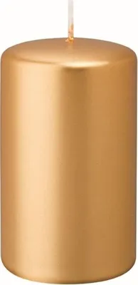 Produktbild von Stumpenkerzen Gold 100 x 70 mm, 4 Stück