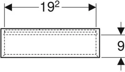 Produktbild von Geberit 502322011 Wandbox rechteckig
