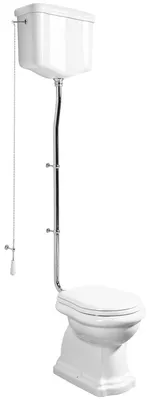 Produktbild von Kerasan RETRO WC Schüssel mit Spülkasten, Abgang senkrecht, weiß/Chrom