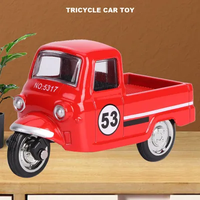 Productafbeelding van Legeringsdriewieler, auto model, hoogwaardige simulatie, klassiek kinder voertuig, trekauto speelgoed