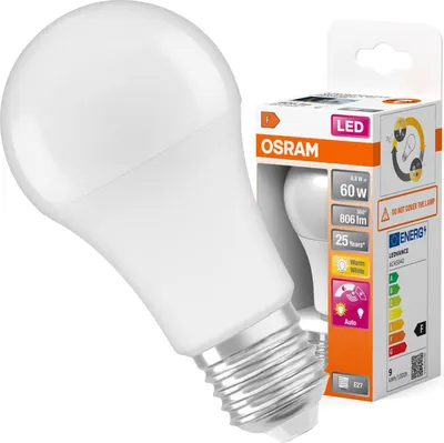 Zdjęcie produktu dla Osram LED Star Classic, 8,8 W, 60 W, E27, 806 lm, 25000 h, Ciepłe białe