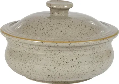 Produktbild von CHURCHILL Stonecast Peppercorn Grey Eintopfschale mit Deckel