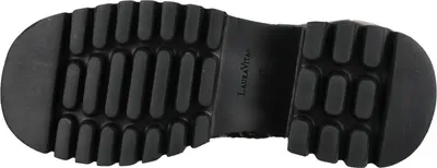 Produktbild von LAURA VITA Oyao 02 acier Schnürstiefel schwarz silber Leder mit zusätzlichem Reissverschluss bequeme Weite G