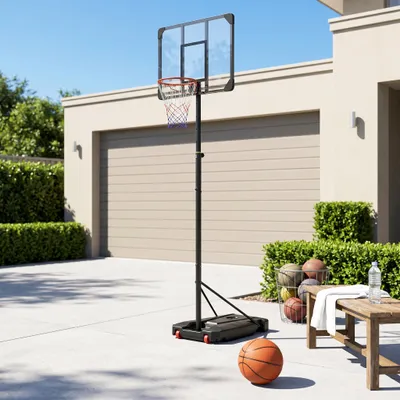 Produktbild von YZNAHRE Basketballkorb Outdoor Höhenverstellbar 150-260cm Mobiler mit Rollen und Ständer Basketballanlage Korbanlage Indoors oder Outdoor