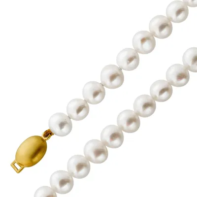 Produktbild von Perlenkette 65cm Süßwasserperlen 6.6-5.9mm Gold 585 14K 65