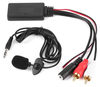 Bluetooth AUX-Modul, 12V-Adapter mit Mikrofon für Autoradio