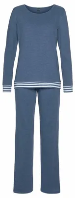 Produktbild von Arizona Pyjama 2 -teilig blau-meliert Größe 32/34