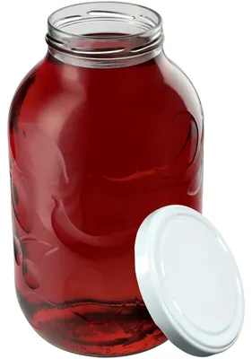Produktbild von Glasbehälter - Vorratsglas - 5 l (5000 ml) 100 mm - Glas - Mit Deckel - Weiß