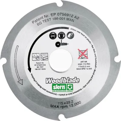 Immagine prodotto di Disco da taglio per legno STERN 860 HS 125 mm