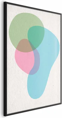 Produktbild von Posterpapier Poster - Colorful Spots 40x60 cm Abstrakt a-A-0385-ao-a