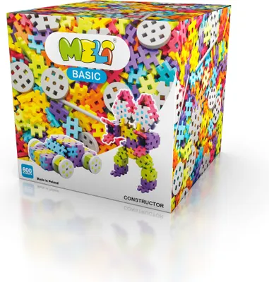 Produktbild von Meli Basic Constructor 600 Bausteine Bauklötze Kunststoff Bauklötzchen