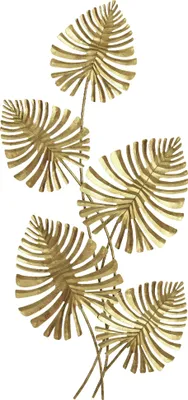 Produktbild von HOMCOM Wanddeko Wandbild Monstera-Wanddekoration Metallbild für Schlafzimmer