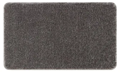 Image de Tapis de salle de bain SANTA, plaine, antidérapant, doux - gris gris 50x80 cm