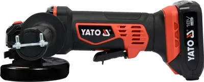 Zdjęcie produktu dla Yato YT-82826 Szlifierka kątowa 125 mm 18 V Czarna, czerwona