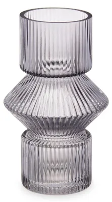 Produktbild von Vase aus geriffeltem Glas, 9,5 x 16,5 cm