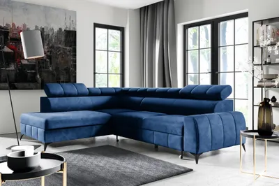 Obrázok produktu pre FurMeb24 ECKSOFA LONDON Äav strana - 274 x 203 cm monolit 77 - s funkciou spnku a posteÄnm boxom