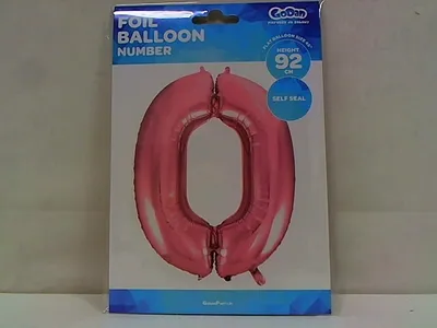Obrázok produktu pre Fóliový balónik číslo 0 ružový 92 cm ()